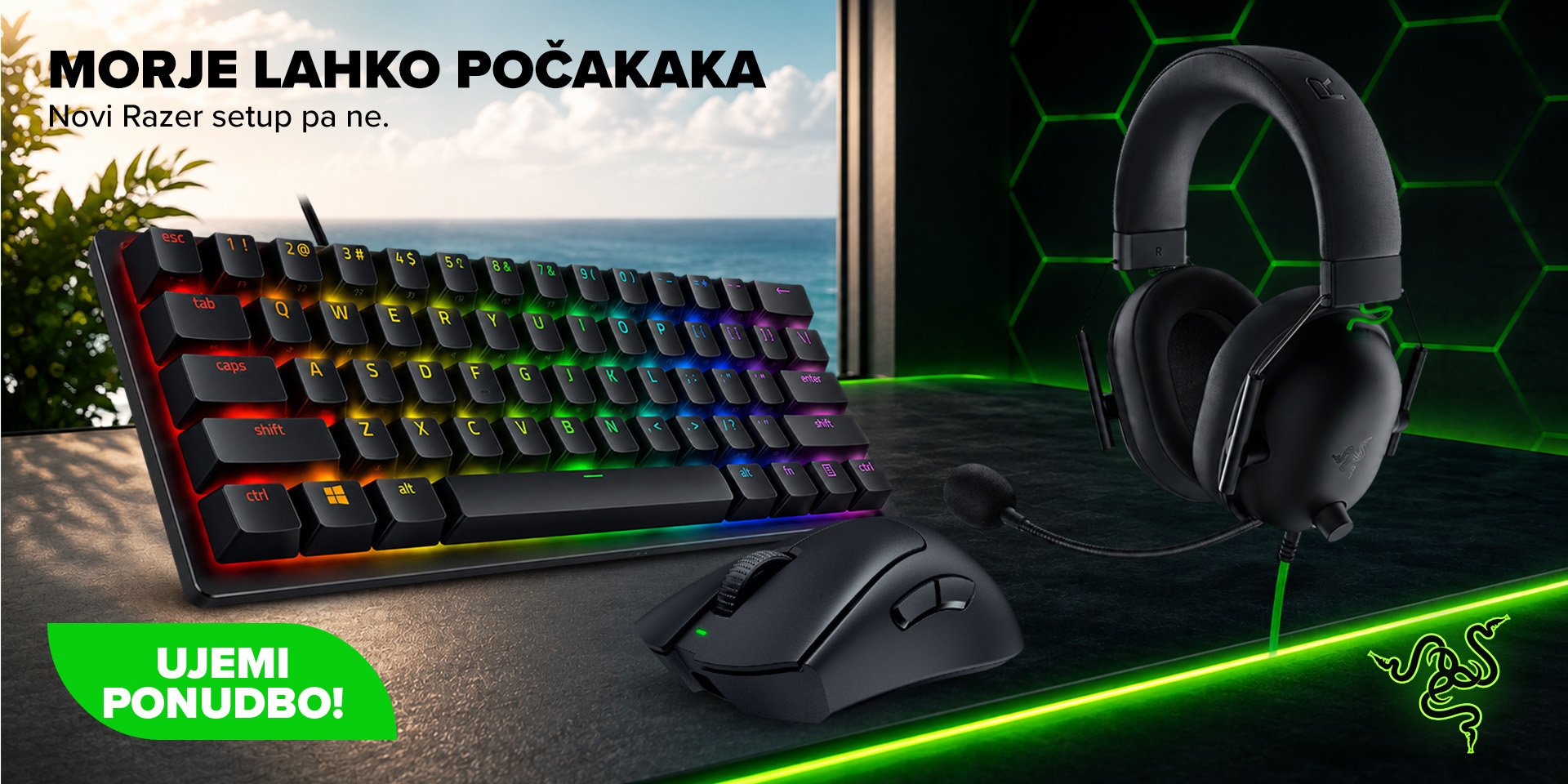 Ponudba Razer računalniške opreme